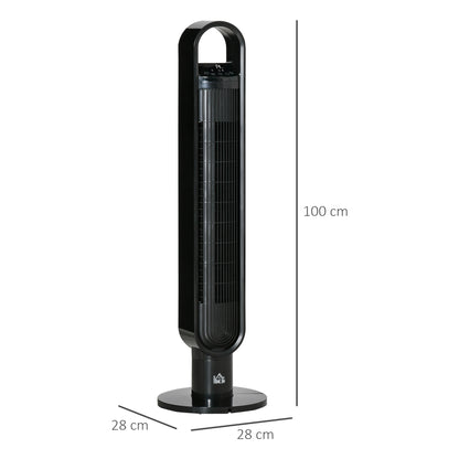 Homcom 39" Anion Freestanding Tower Fan Cooling for Bedroom with Oscillating