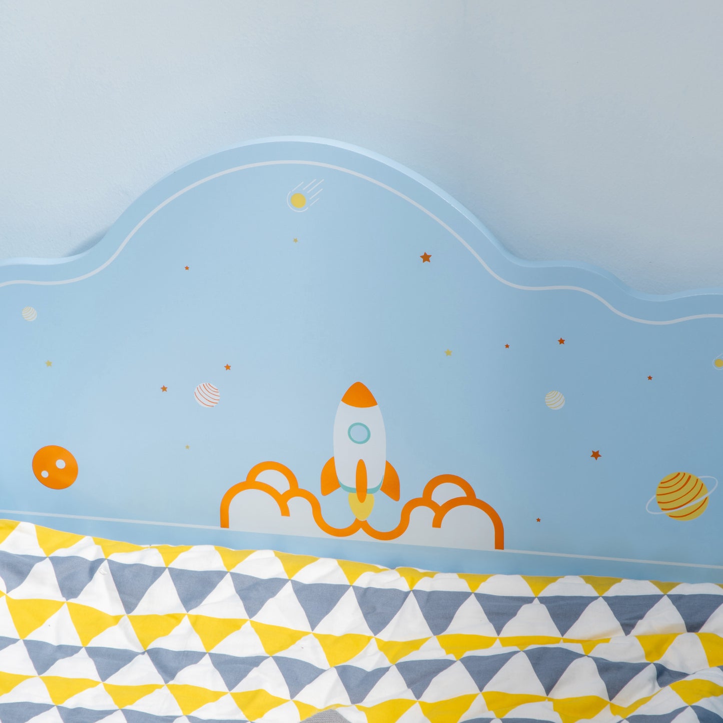 ZONEKIZ Space Themed Toddler Bed