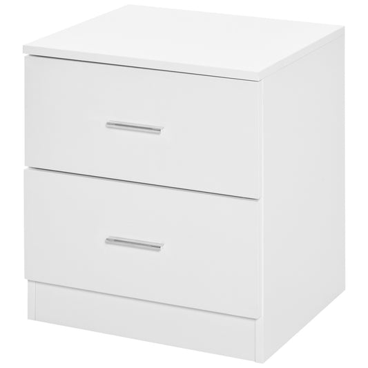 Homcom Bedside Table with 2 Drawers