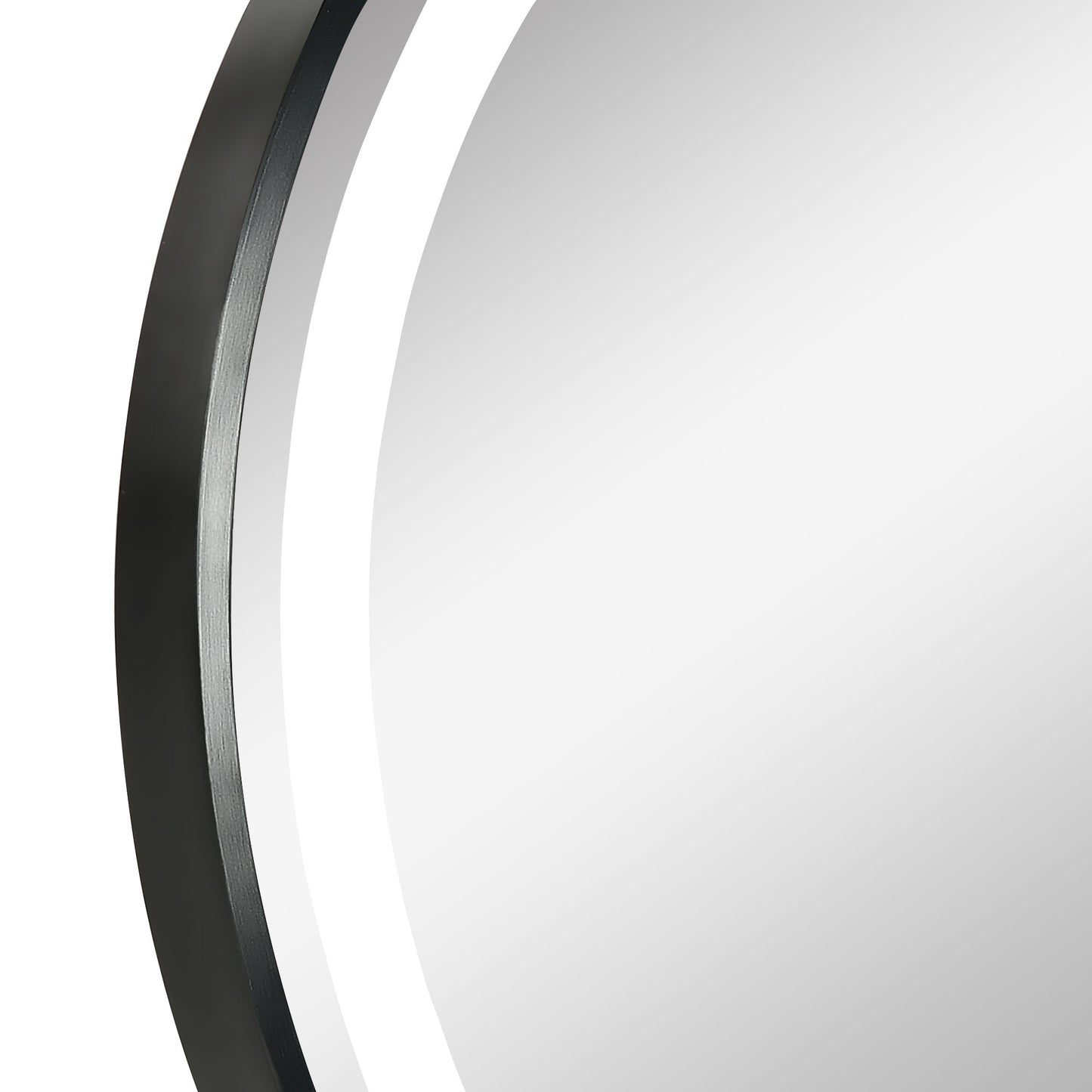 kleankin Round LED Bathroom Mirror