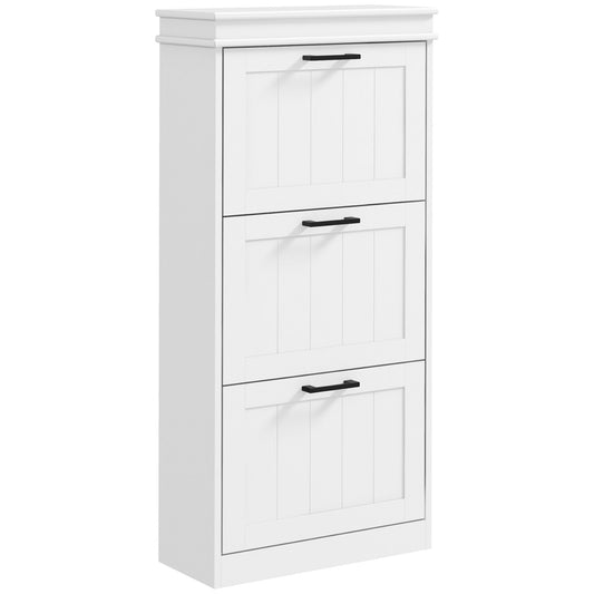 Three-Drawer Minimalistic Shoe Storage Cabinet, for 15 Shoes-0