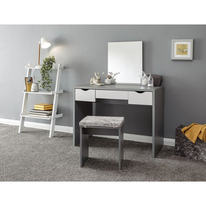 Elizabeth Tall Dressing Table Grey 3 Drawers