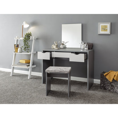 Elizabeth Tall Dressing Table Grey 3 Drawers