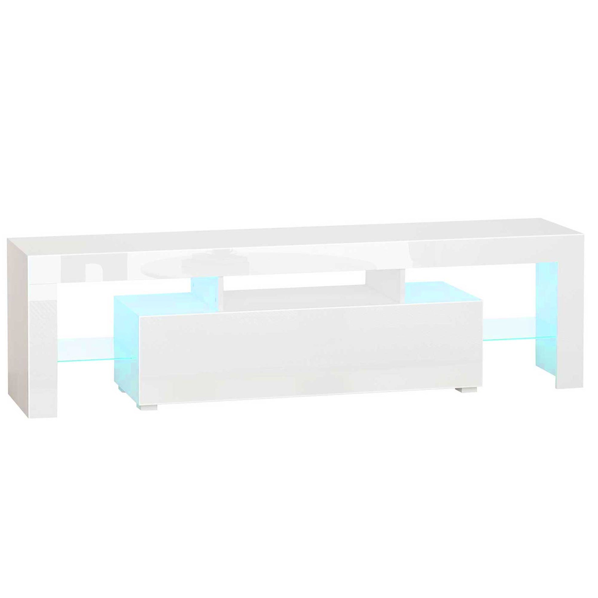 Homcom High Gloss Futuristic TV Stand