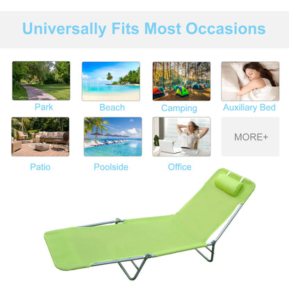 Outsunny Outdoor Foldable Sun Lounger