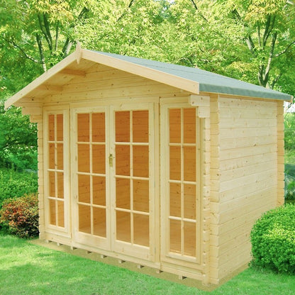 Shire Epping 6' x 10' Apex Log Cabin - Budget 28mm Cladding Tongue & Groove