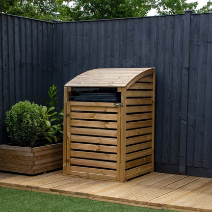 Mercia 2' 7" x 2' 7" Curved Bin Store - Premium Pressure Treated Slatted