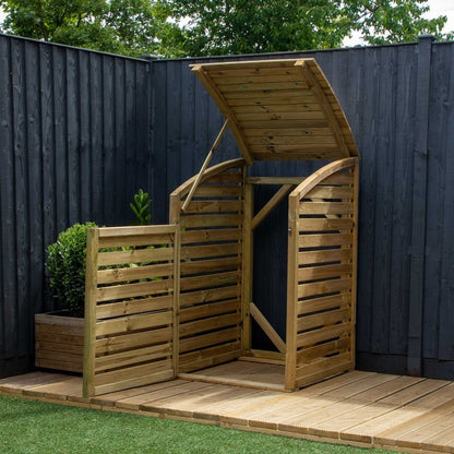 Mercia 2' 7" x 2' 7" Curved Bin Store - Premium Pressure Treated Slatted