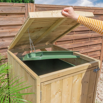 Mercia 2' 3" x 2' 7" Flat Bin Store - Premium Pressure Treated Slatted