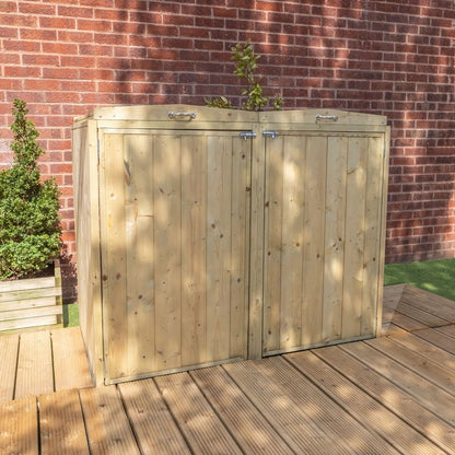 Mercia 4' 7 x 2' 7 Flat Bin Store - Premium Pressure Treated Slatted