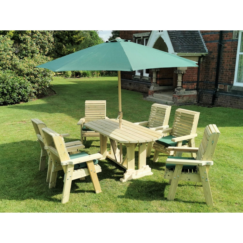 Ergo Garden Patio Dining Set by Croft - 6 Seats - Croft Home & Garden