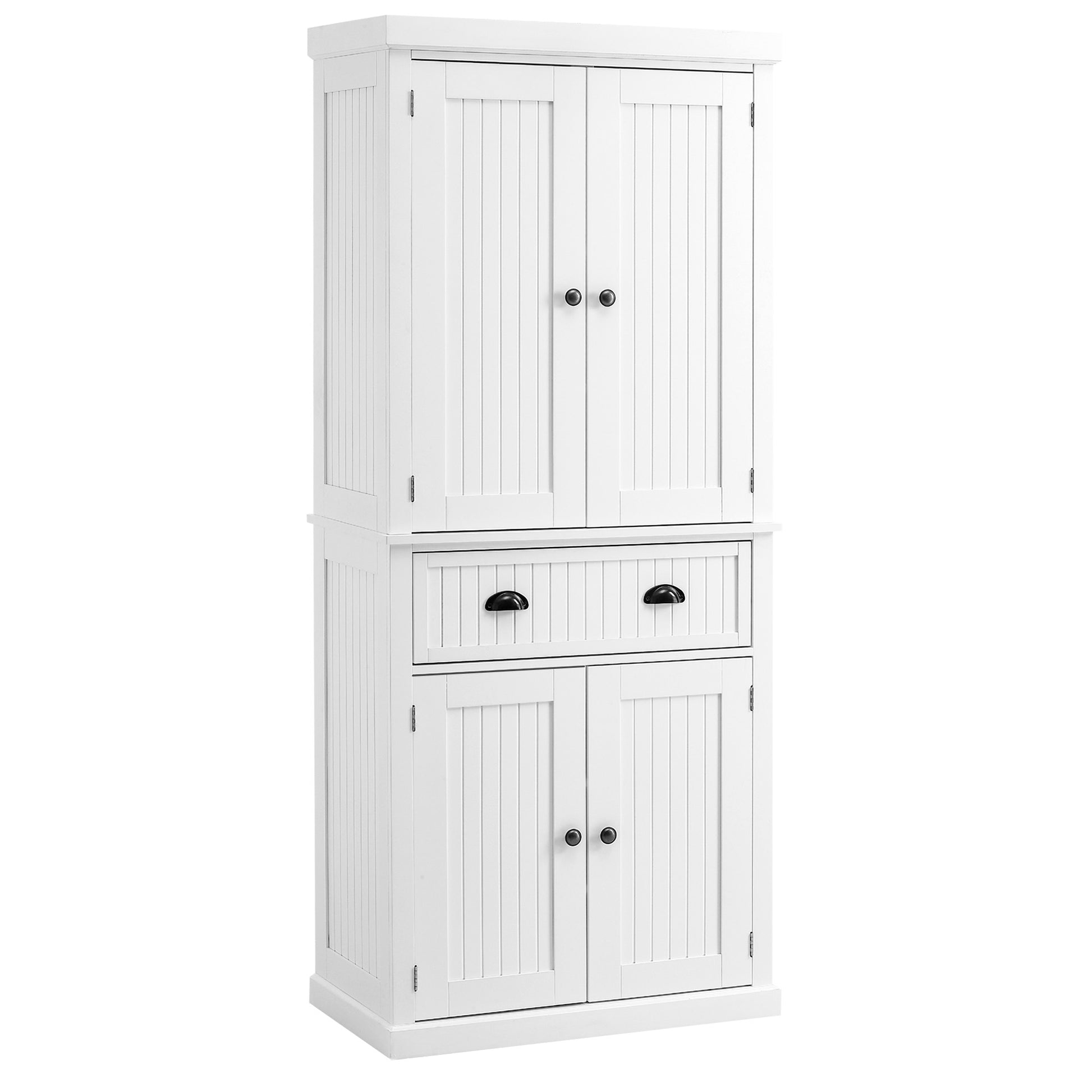 Homcom Traditional Kitchen Cupboard Freestanding Storage Cabinet with Drawer