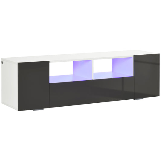 Homcom Modern TV Stand Unit for TVs up to 60" with LED Lights