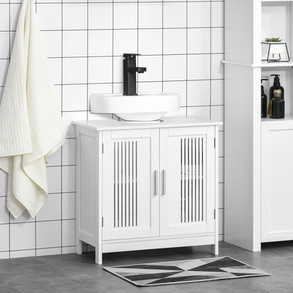 kleankin Modern Under Sink Cabinet with 2 Doors