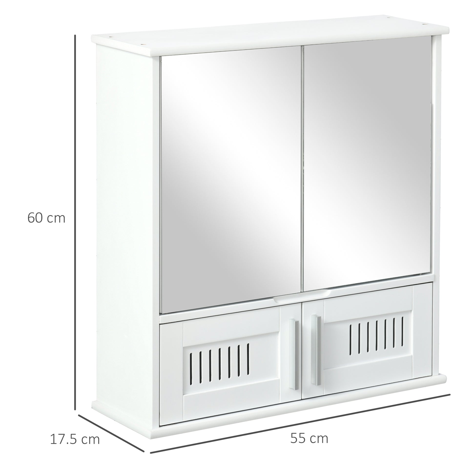 kleankin Bathroom Mirror Cabinet