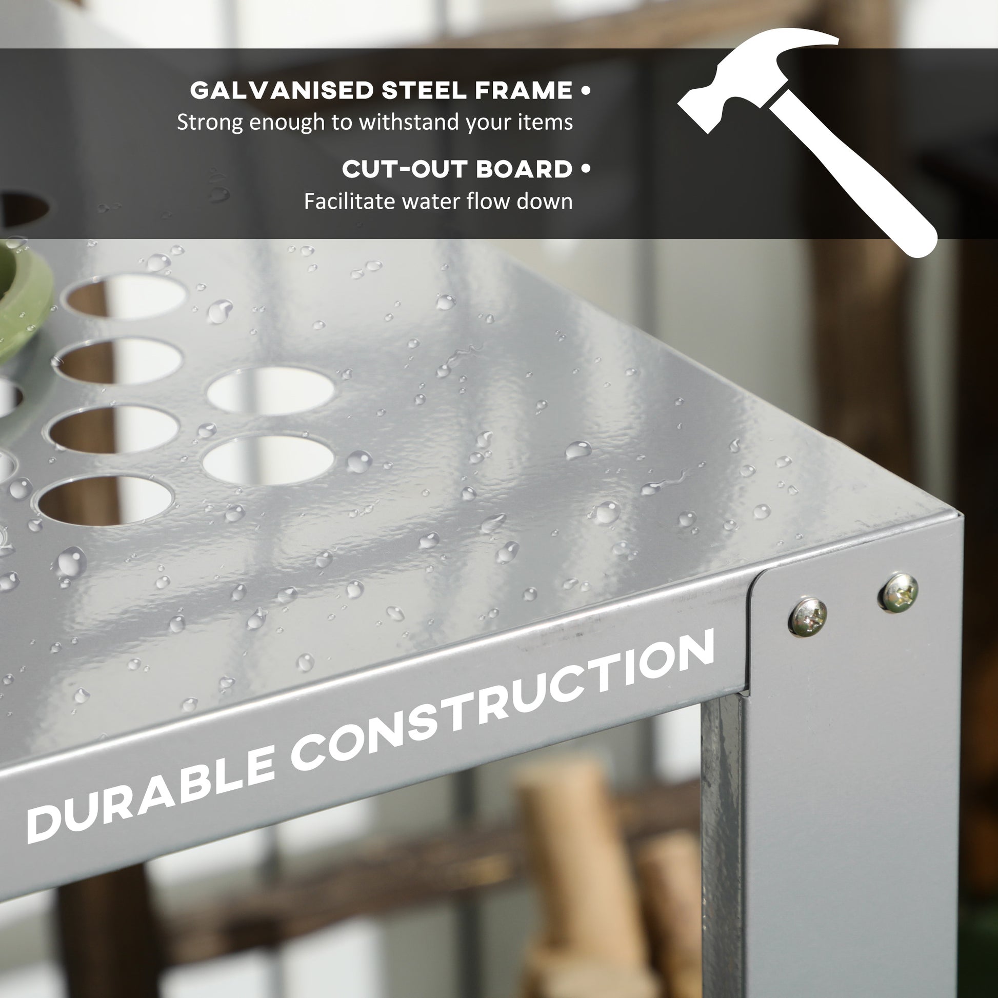 Outsunny 2-Tier Plant Stand