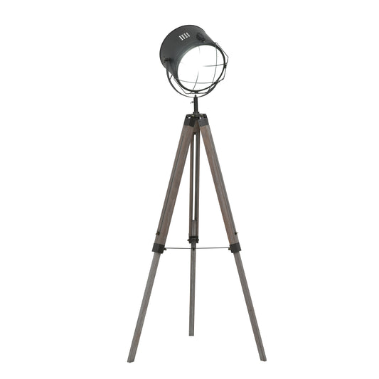 Homcom Industrial Style Adjustable Tripod Floor Lamp for Living Room Bedroom