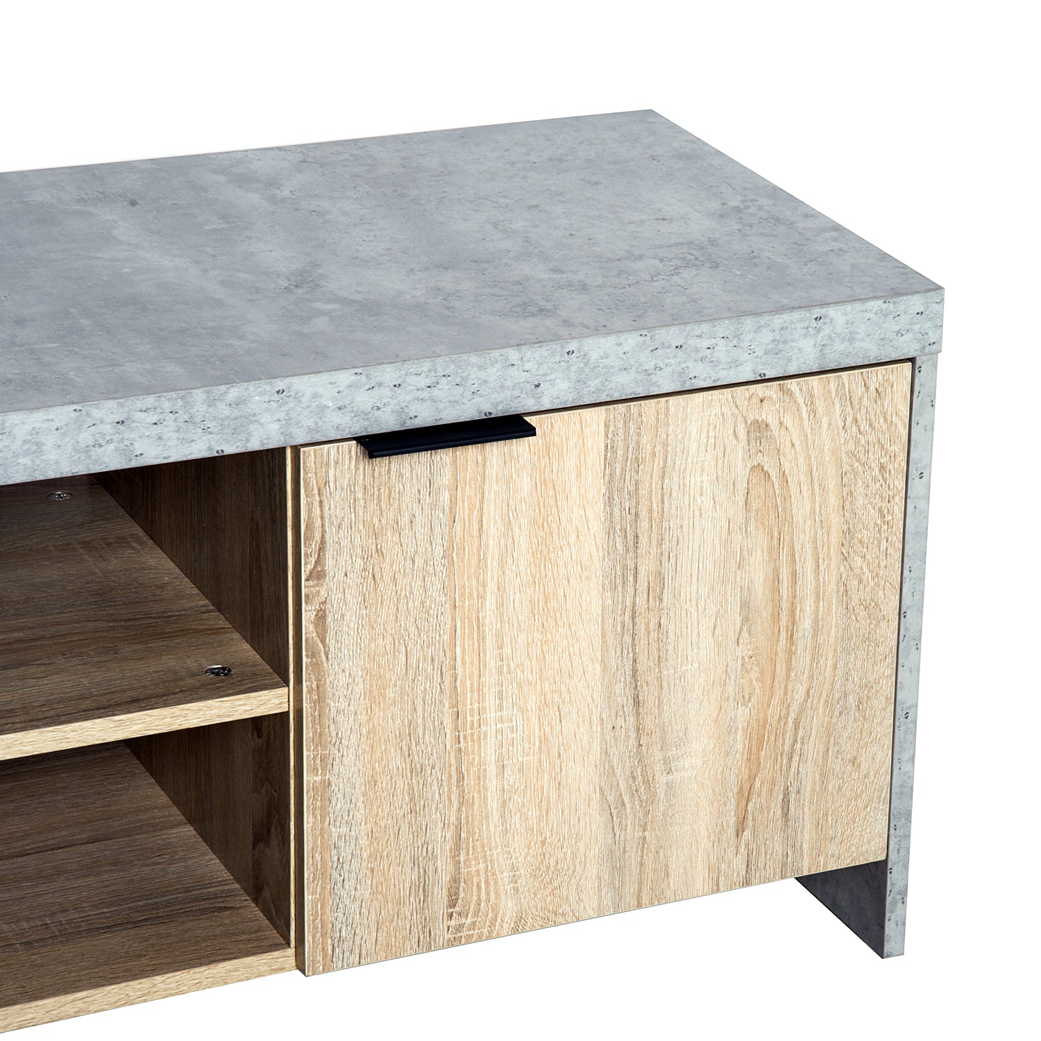 Homcom Marble-Effect Frame TV Unit