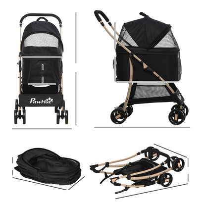 PawHut Detachable Pet Stroller