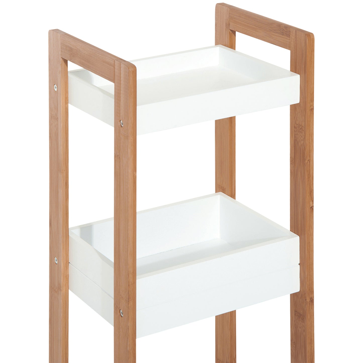 Homcom Three-Tier Bamboo Bathroom Rack