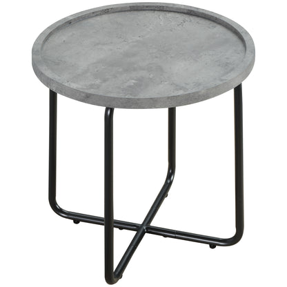 Homcom Round End Table