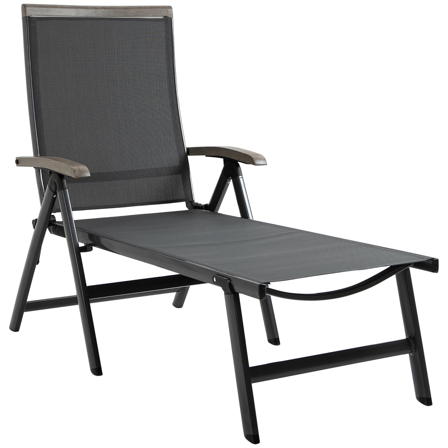 Outsunny Outdoor Folding Sun Lounger