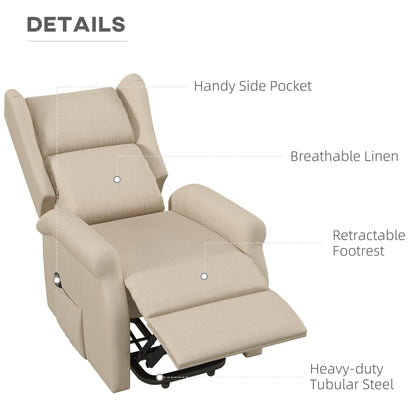 Homcom Power Lift Chair for the Elderly with Remote Control