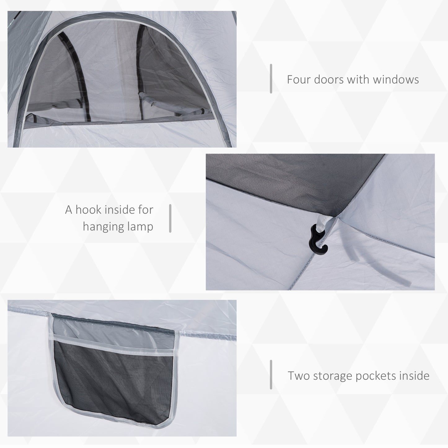 Outsunny 4 Person Automatic Camping Tent