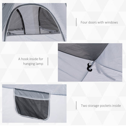 Outsunny 4 Person Automatic Camping Tent