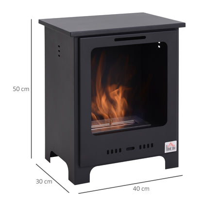 Homcom Freestanding Ethanol Fireplace