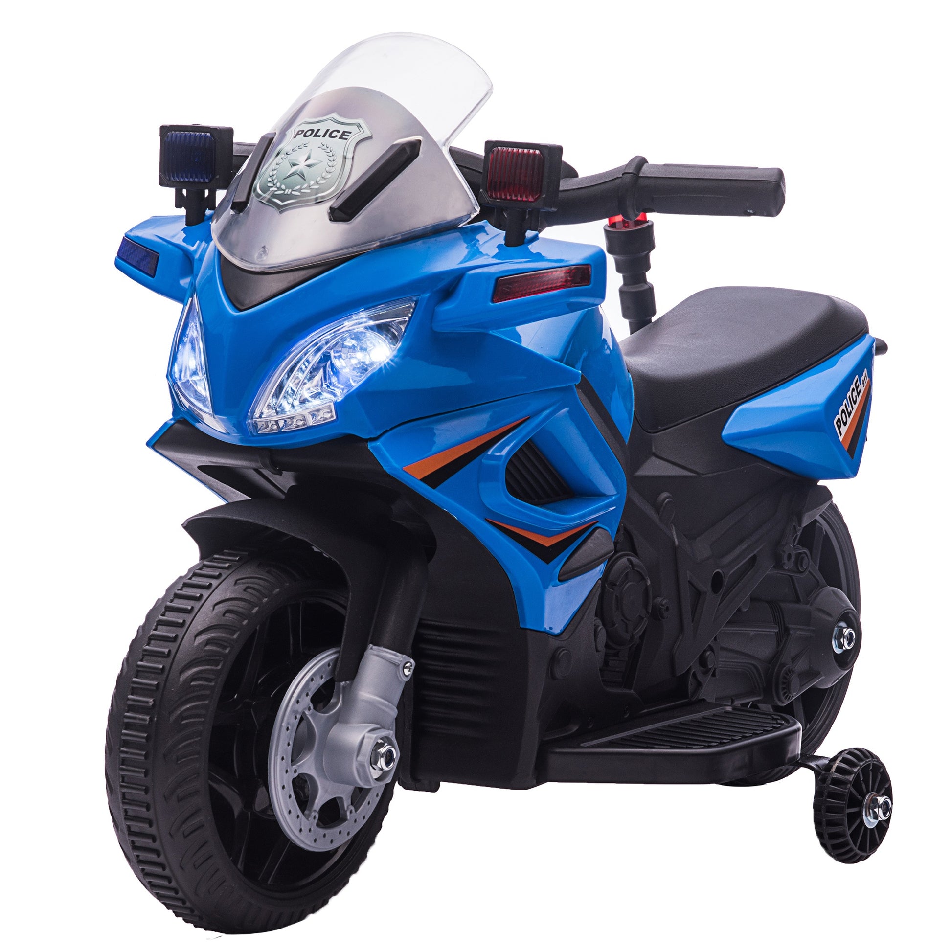 Homcom Kids 6V Electric Pedal Motorcycle Ride-On Toy Battery 18-48 months Blue