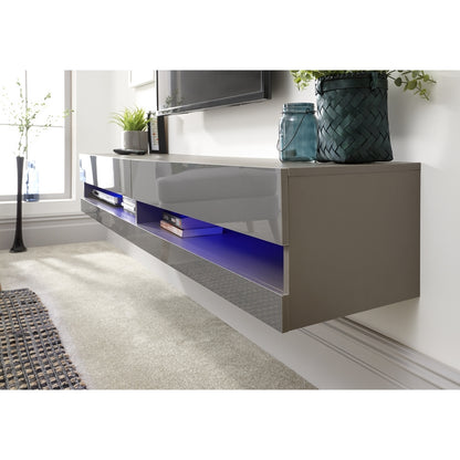 Galicia TV Unit Grey 2 Shelves