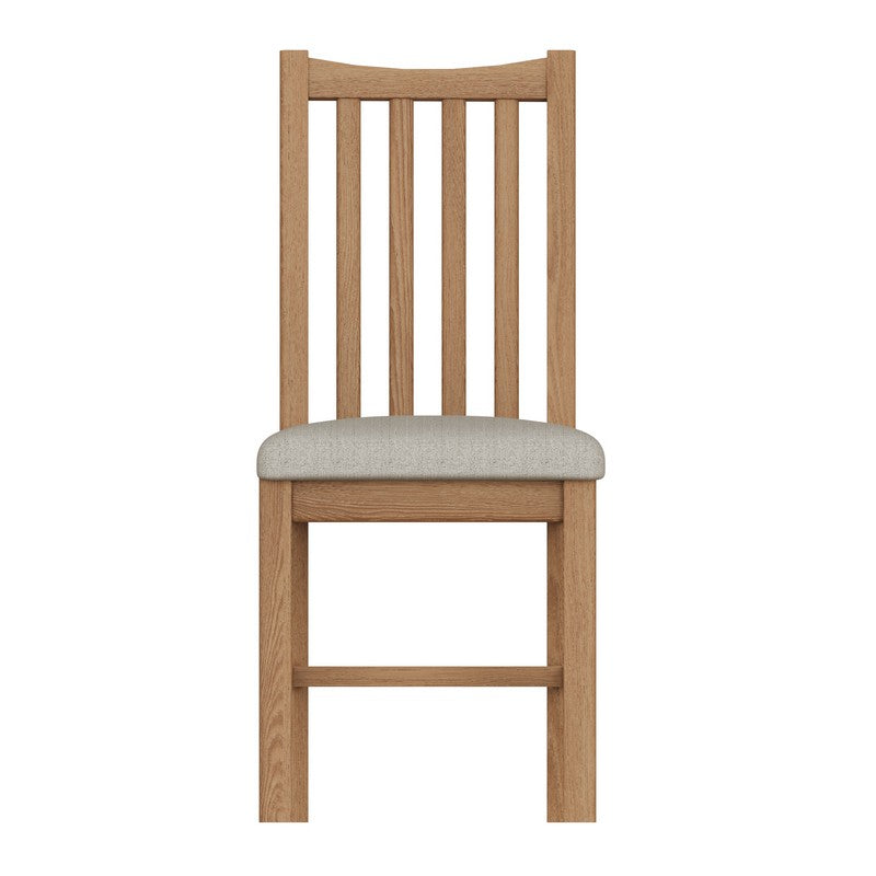 Pair of Oxford Oak Dining Chairs Natural