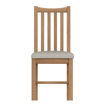 Pair of Oxford Oak Dining Chairs Natural