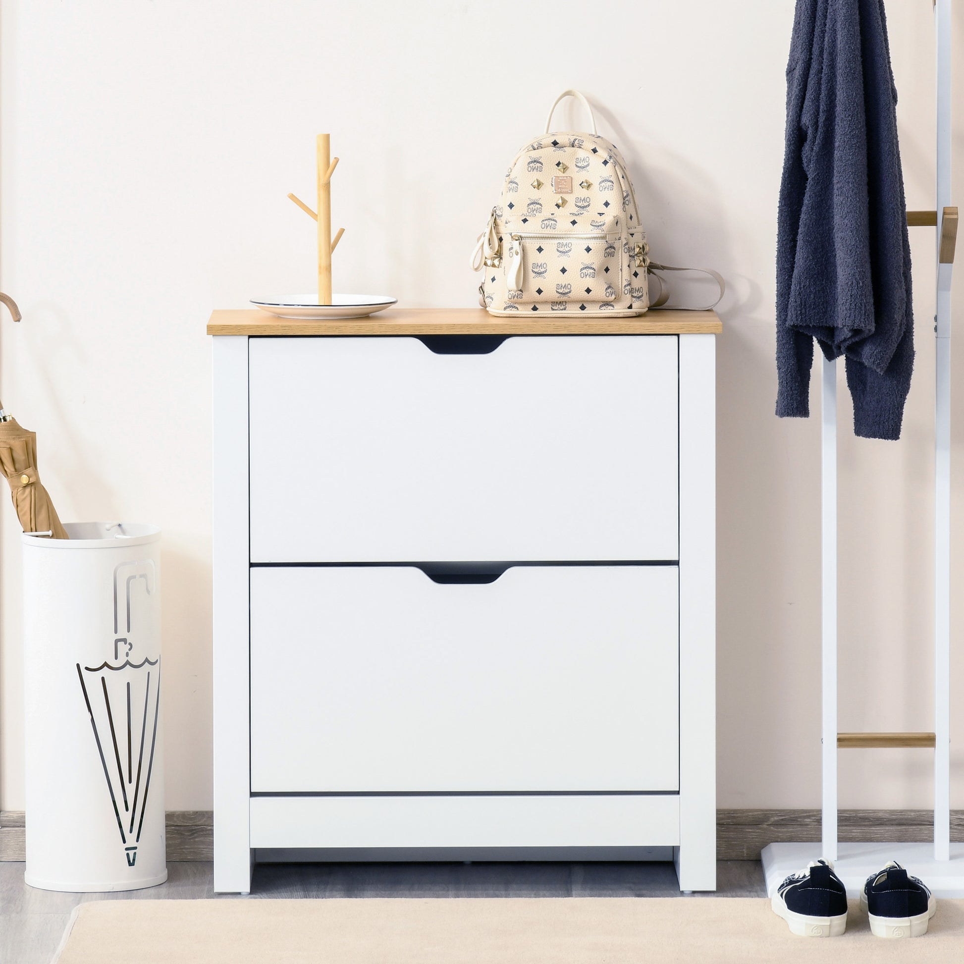 Homcom Narrow Shoe Cabinet