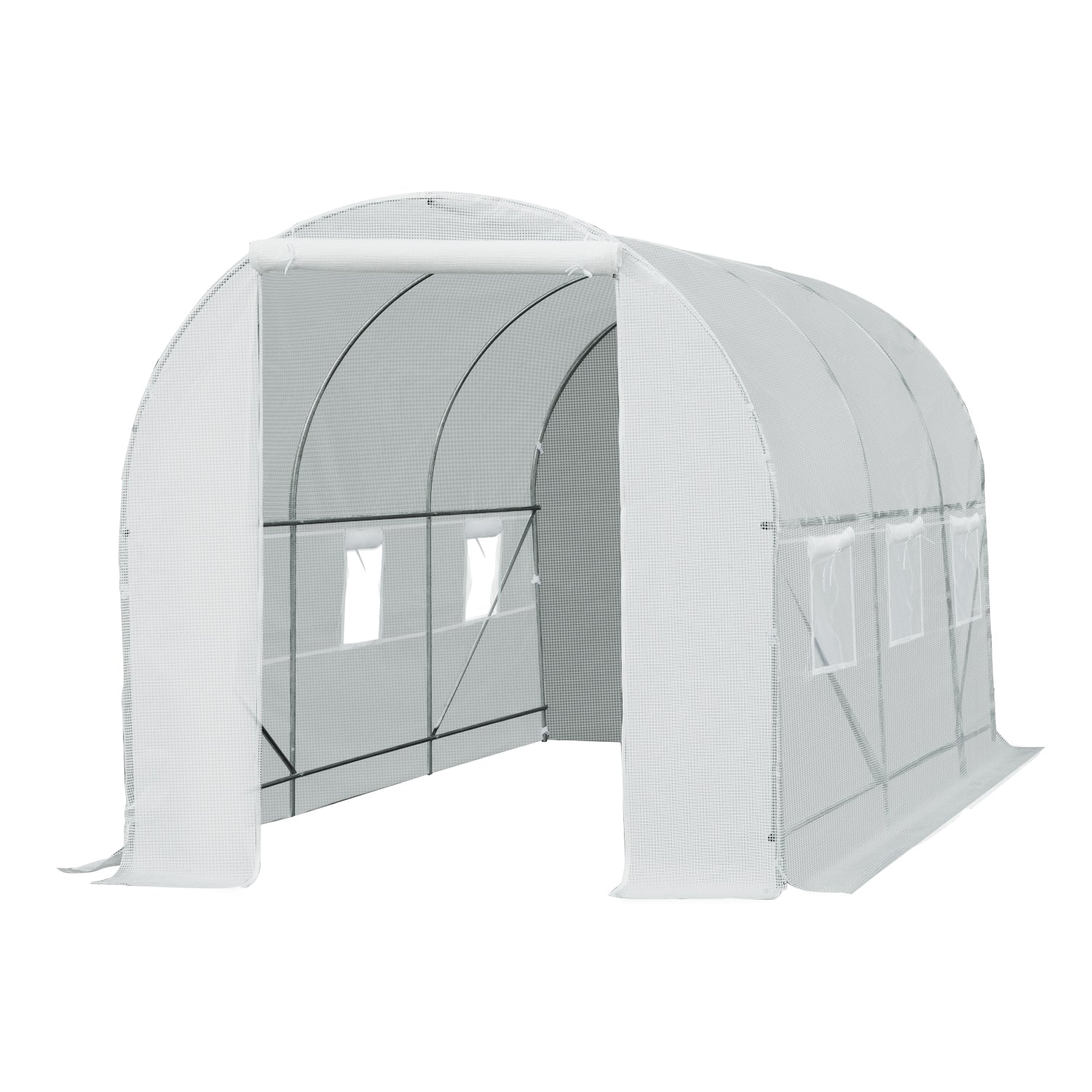 Outsunny 4.5Lx2Wx2H M Walk-In Greenhouse-White