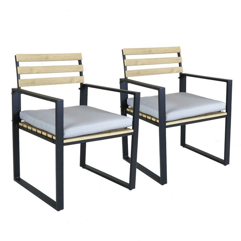 Wensum Pollywood & Extrusion Aluminium Pair of Chairs