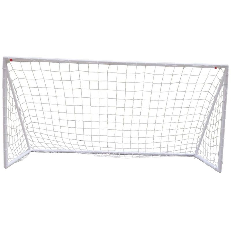 Wensum Kids Junior 8 Foot x 4 Foot Plastic Portable White Football Goal