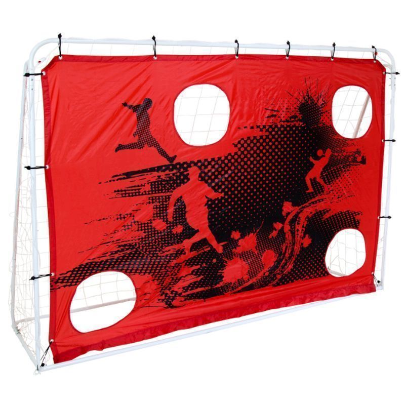 Wensum 3-In-1 Target Shoot Sturdy Steel Frame Football Goal & Net