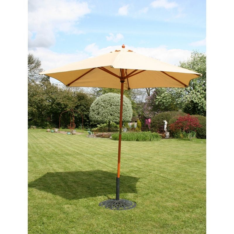 Garden Parasol by Wensum - 2.45 x 2.45M Cream