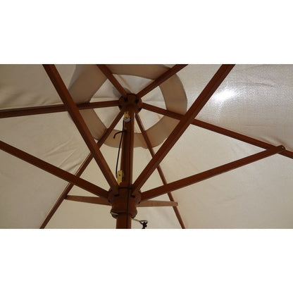 Garden Parasol by Wensum - 2.45 x 2.45M Cream