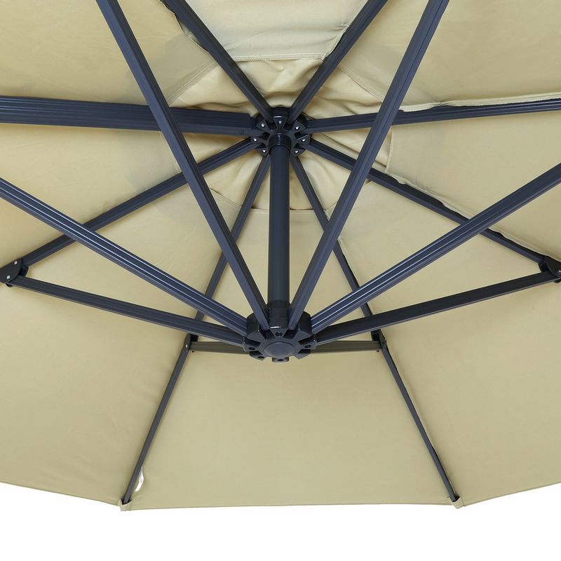 Cantilever Garden Parasol by Wensum - 3.5M Beige