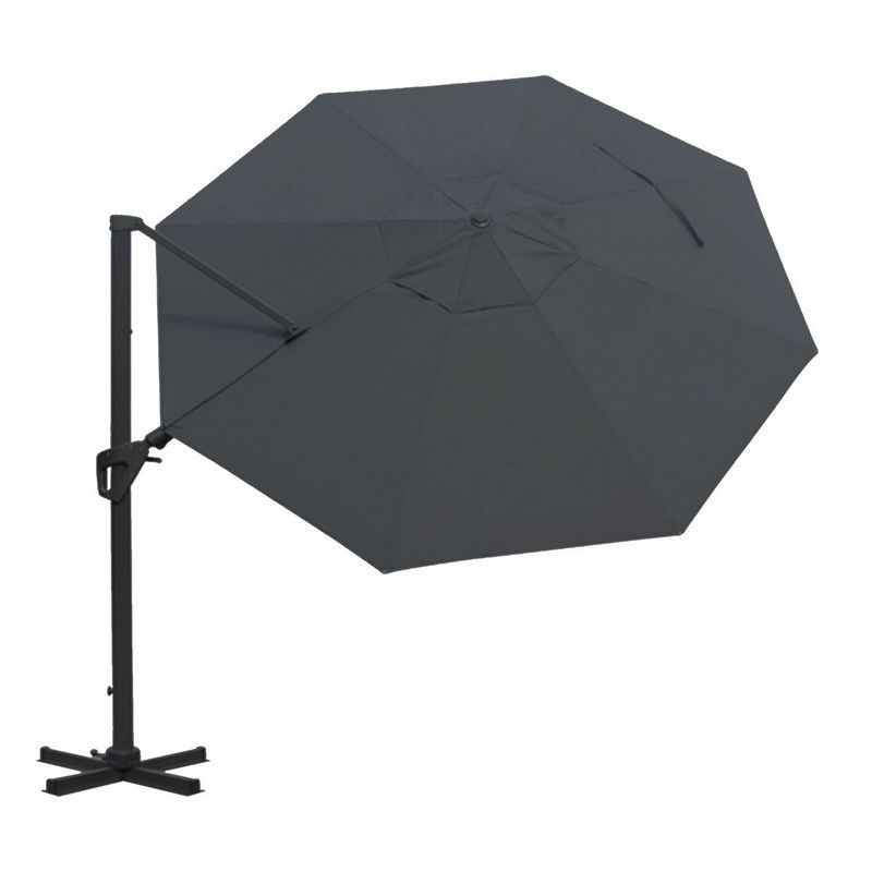 Cantilever Garden Parasol by Wensum - 3.5 x 3.5M Grey