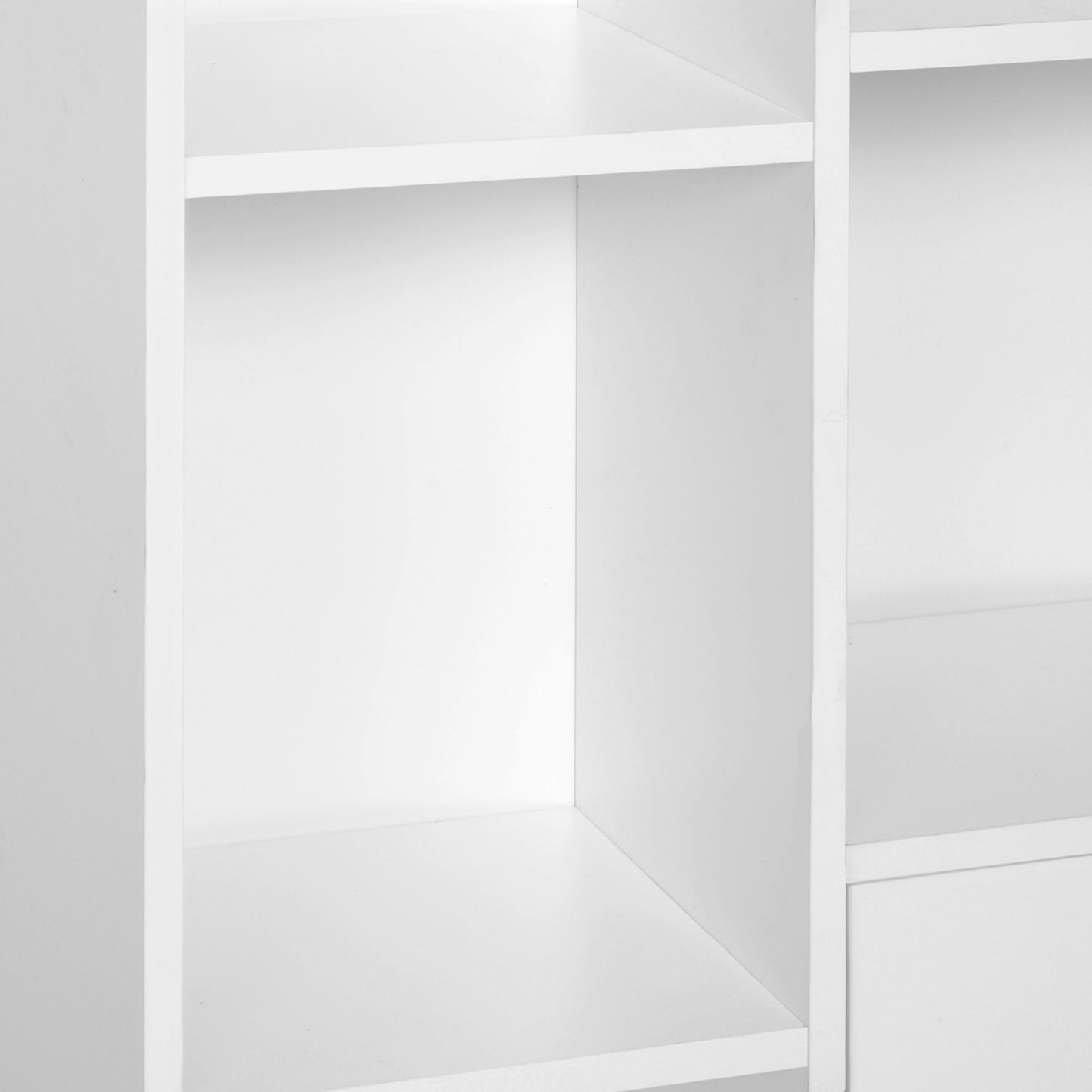 Homcom Multi-Compartment Bookcase - White