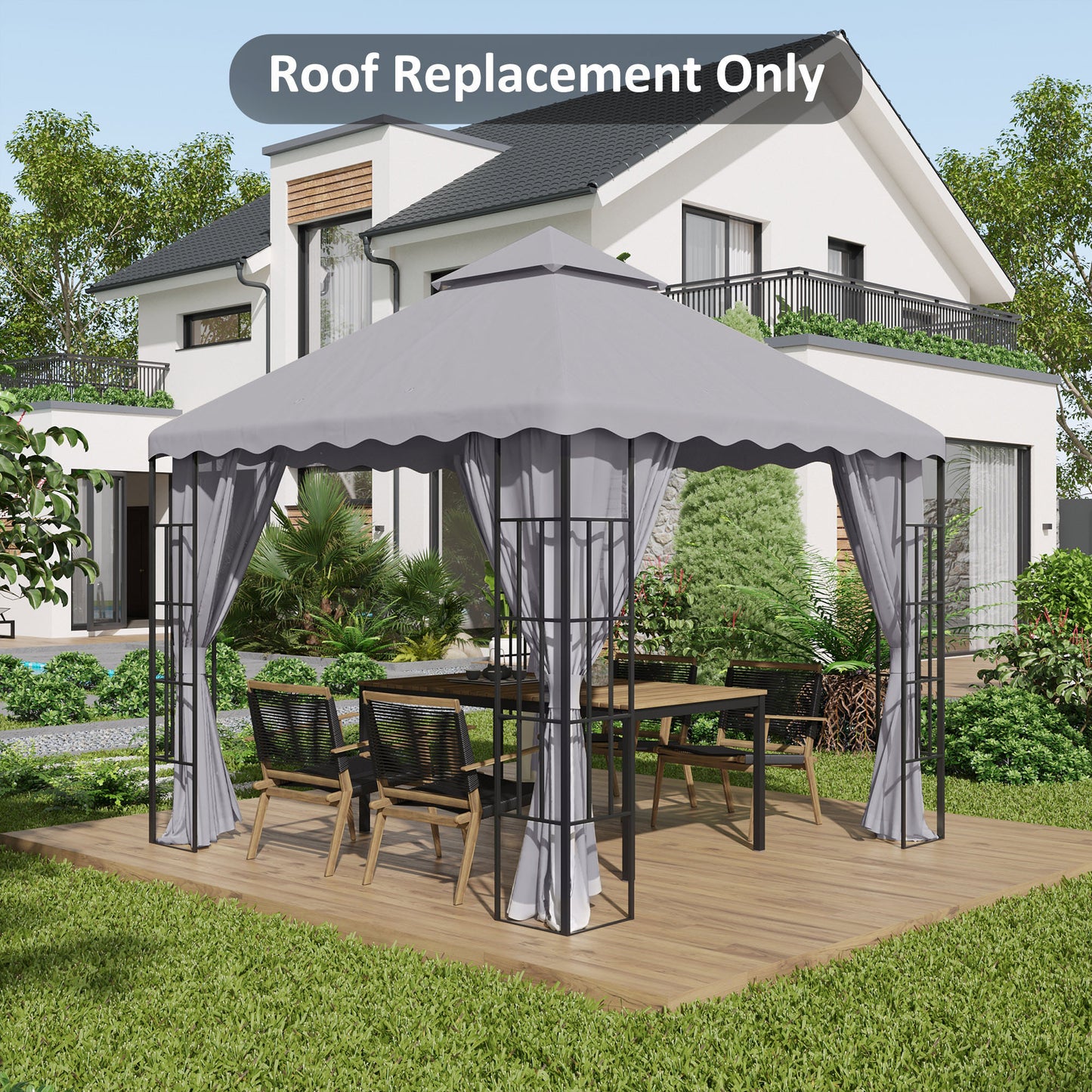 Outsunny 3 x 3 (m) Gazebo Canopy Replacement Covers