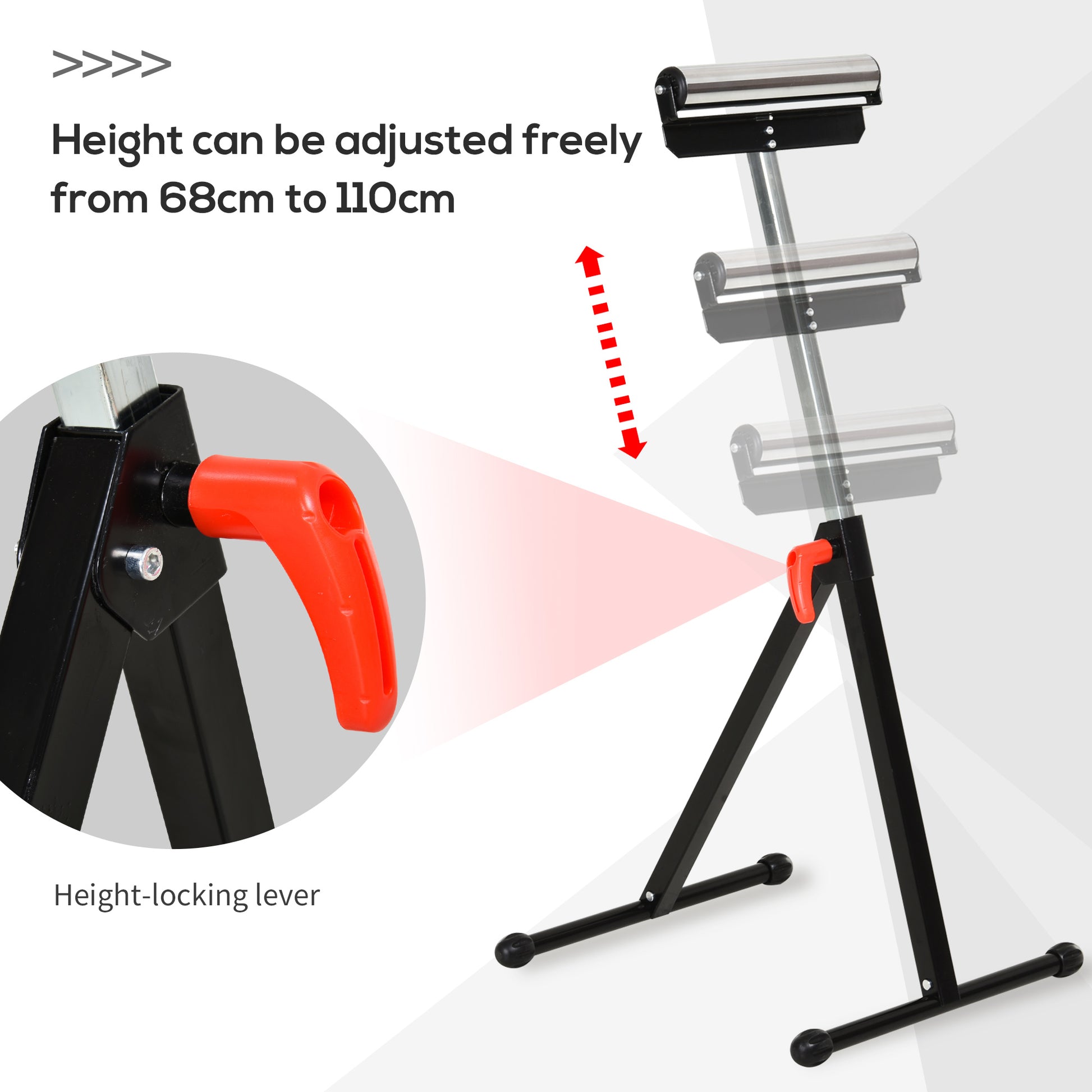 Homcom Folding Roller Stand