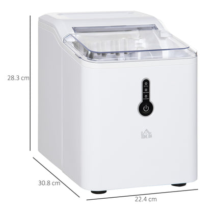 Homcom 12kg Countertop Compact Ice Maker