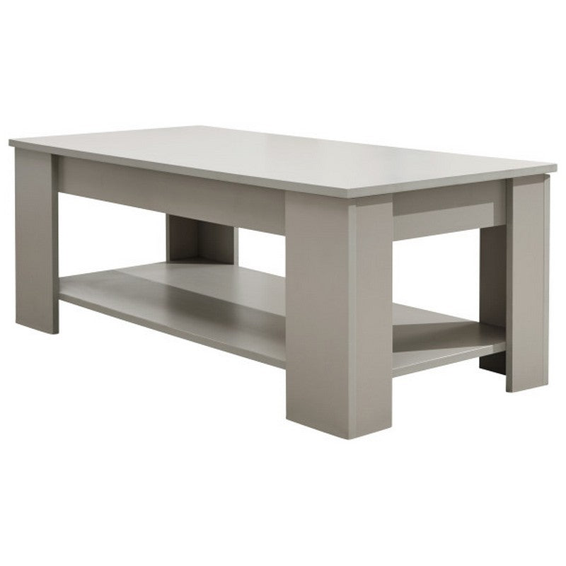 Ember Extending Coffee Table Grey 1 Shelf 105cm