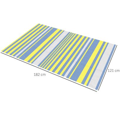 Outsunny Reversible Outdoor Rug