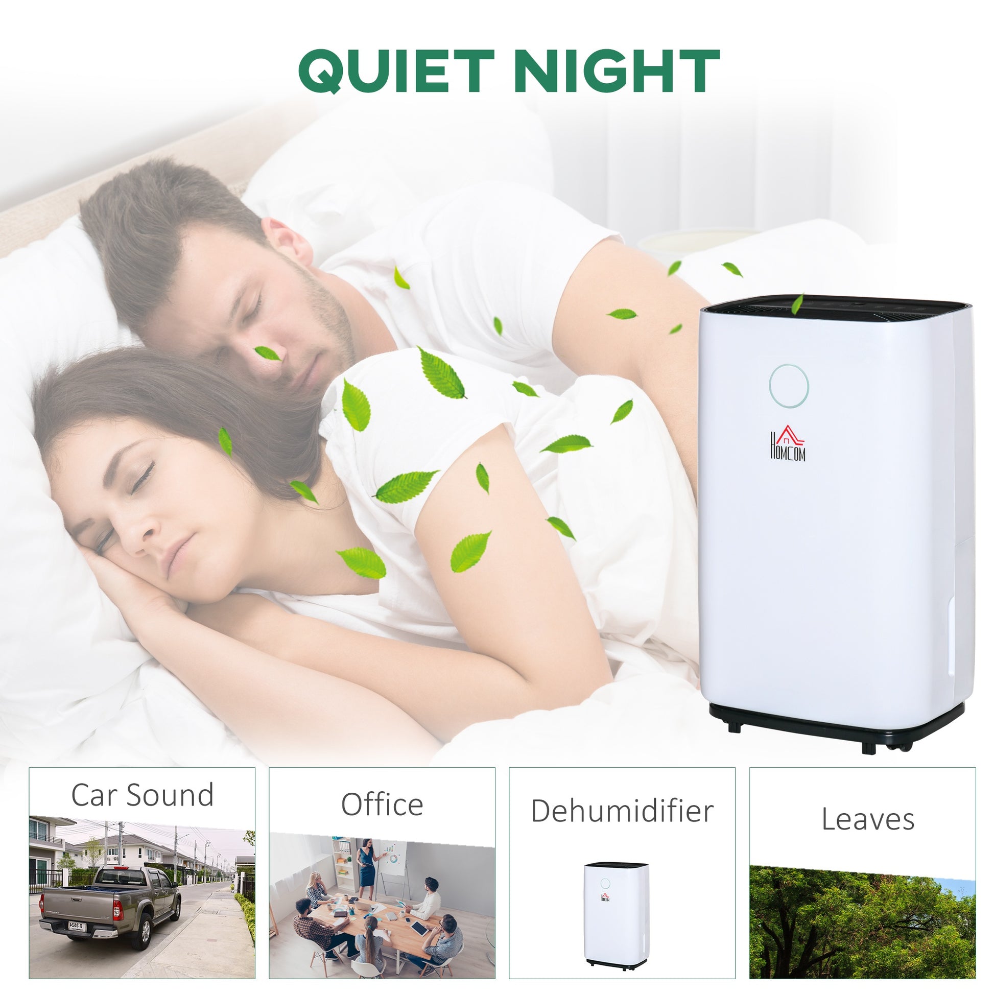 Homcom 16L/Day 4L Portable Quiet Dehumidifier Home Laundry